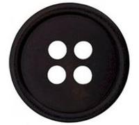 Carte de 4 boutons chemises 4 trous 12mm - Prym(...) - Noir Noir G