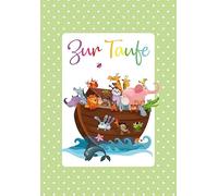 Carte de baptême Basic Classic Arche 11,6 x 16,6 cm