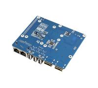 Carte de base double ETH WIFI6/mini-ordinateur conçu pour RPi Compute Module 4 (non inclus), fente pour clé M.2 E intégrée