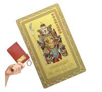 Carte de bénédiction pour le festival du printemps - Souvenir de la fortune en cuivre - Carte de protection spirituelle | pour réussite, , sac de réussite, décoration à la maison