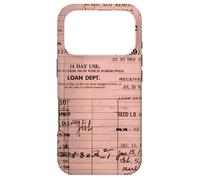 Carte de bibliothèque Vintage rétro pour Amateur de Livres Coque pour iPhone 17 Pro