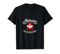 Carte de Bienvenue Alabama Where Everybodys en Forme de cœur T-Shirt