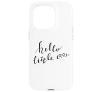 Carte de Bienvenue Hello Little One Baby Coque pour iPhone 15 Pro