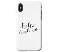 Carte de Bienvenue Hello Little One Baby Coque pour iPhone X/XS