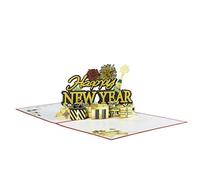 Carte De Bonne Année, Carte De Vœux De Nouvel An 3D, Cartes De Vœux Pop-up 3D Des Fêtes, Fournitures De Vœux Avec De Superbes Images De Pour Souvenirs, Décoration De Vacances, Célébrati