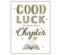 Carte de bonne chance, bonne chance dans votre prochain chapitre - 20,3 x 15,2 cm - Piccadilly Greetings