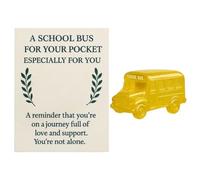 Carte de bus câlin de poche - En acrylique - À emporter - Idée cadeau avec message personnel pour un anniversaire - Pour enseignants, , parents, amis et collectionneurs