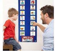 Carte de calendrier visuel pour enfants, cartes éducatives, mon premier 1er calendrier, cartes de routine quotidienne pour [148]