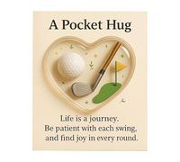 Carte de câlin polyvalente au format de poche avec motif athlétique fait à la main, cadeau parfait pour les célébrations, vert