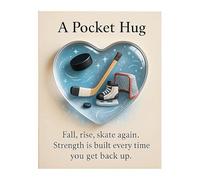 Carte de câlin polyvalente au format de poche avec motif athlétique fait à la main, cadeau parfait pour les célébrations, vert