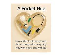 Carte de câlin polyvalente au format de poche avec motif athlétique fait à la main, cadeau parfait pour les célébrations, vert