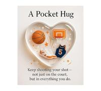 Carte de câlin polyvalente au format de poche avec motif athlétique fait à la main, cadeau parfait pour les célébrations, vert