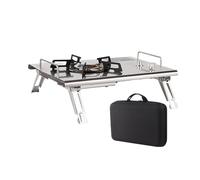 Carte de camping portable - Cuiseur à gaz pliant compact, équipement de cuisson en plein air | Randonnée à pique-nique talonnage Table de pêche RV BBQ Backpacking Travel Car Grilling Party Adventure G