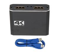 Carte de Capture Audio et Vidéo D'interface Multimédia HD, Prise en Charge 4K 60FPS, Sortie 1080P 60FPS, Prise Microphone 3,5 MM, Plug and Play Adapté à Windows, OS