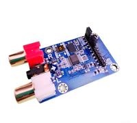 Carte de capture audio professionnelle I2s avec modes maître et esclave pour enregistrement haute résolution 24 bits 192 K avec entrées RCA et 3,5 mm sur circuit imprimé compact pour électronique