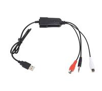 Carte de Capture Audio USB avec des Ports 3,5 Mm et AV pour Vista, 7, 8, 10, 11, pour Cassette Tapes to MP3 Converter