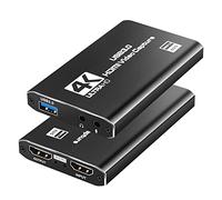 Carte de Capture de Jeu USB 3.0 vers HDMI 4K Ultra HD pour Caméscope DSLR Action, HDTV PS4, Switch, Xbox One et Xbox 360