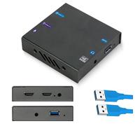 Carte de capture HDMI 4K pour streaming PS5, Xbox, Switch, PC - USB 3.1 Appareil de capture de jeu pour OBS, Twitch, YouTube, faible latence, couleur réelle RGB24, sortie HDR Loop Out- MSP331