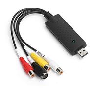 Carte de Capture USB 2.0 - Adaptateur de Carte de Capture vidéo Audio Composite AV/et S-Vidéo Carte de Collection vidéo pour système d'exploitation Windows XP/Vista / 7/8/10 /