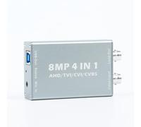 Carte de capture vidéo 4 en 1 AHD vers USB TVI CVI entrée et sortie 1080 60 fps BNC Signal Display sur moniteur/HDTV avec entrée HDMI, Plug Play