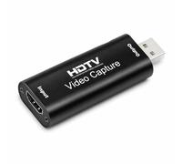 Carte De Capture Vidéo, 4K 1080p Adaptateur HDMI USB Carte Audio Capture | Portable Plug & Play, Video Capture Portable pour Streaming, Conférences Vidéo Et Enregistrement en Direct