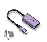 Carte de Capture Vidéo 4K HDMI vers USB C 3.0, Carte d'Acquisition Vidéo 1080P 60FPS, Capture Card pour Streaming, Enregistrement de Vidéoconférence, Diffusion en Direct & Elgato Video Capture