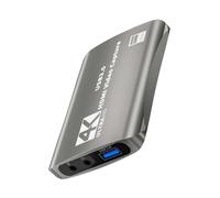 Carte de capture vidéo 4K USB 3.0 Captures vidéo 1080p en direct Streaming Grabber Convertisseur Microphones Entrée Live Streaming Card