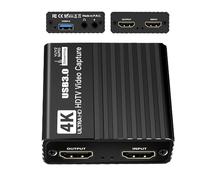 Carte de capture vidéo, adaptateur d'enregistrement, appareil de streaming, interface compatible 5,2 x 5,5 x 2 cm, compacte, Plug and Play, pour console TV, diffusion en direct, diverses exigences