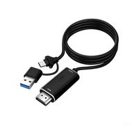 Carte de capture vidéo, adaptateur USB C 4K 2 en 1 1080p 60 fps pour PS5/4 pour Switch Game Streaming Live Broadcasting