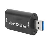 Carte de Capture Vidéo, Convertisseur Audio Vidéo HDMI vers USB, Streaming Vidéo en Temps Réel, Full HD 1080p, Capture de Jeu Vidéo HDMI pour L'édition Vidéo/Jeux