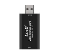 Carte de Capture Vidéo et Audio HDMI vers USB 2.0 Full HD 4K UHD LinQ Noir