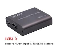 Carte de Capture vidéo HDMI HD 1080P 4K 60Hz HDMI vers USB 3.0 carte de Capture vidéo,enregistrement de jeu en direct,diffusion en Streaming en boucle locale - Type Coffee