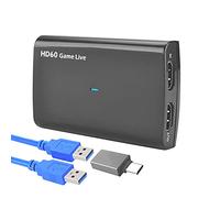 Carte de capture vidéo I13D USB 3.0 HDMI 1080p Full HD pour TV, appareil photo et jeux, 4K Pass-Through - Enregistreur de jeu avec prise en charge du streaming en direct