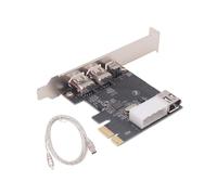 Carte de Capture Vidéo PCI-E 1X 1394 4 DV HD Carte Firewire 800/400/200/100 Mbps Prend en Charge le Remplacement à Chaud pour Ordinateur de