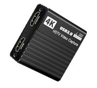 Carte de capture vidéo portable USB 3.0 HDTV 1080p 60fps Gaming Capturing Box pour Live Streaming Recorder HDTV Device Aluminium