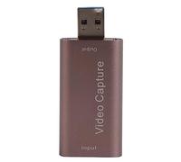Carte de Capture Vidéo USB 2.0, Carte d'Acquisition HD avec Entrée 4K et Sortie 1080p, Compatible HDMI jusqu'à 15 Mètres, pour Android macOS, Plug - and - Play sans Aliment