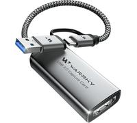 Carte de Capture Vidéo USB 3.0 HDMI vers USB C 1080P 60 FPS,pour Streaming Gaming Enregistrement en Direct,avec Câble Nylon et Boîtier Aluminium,Compatible Windows MacOS Switch OBS