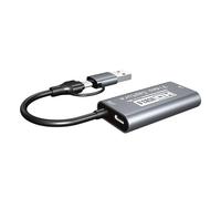 Carte de capture vidéo USB 4K à bonne vitesse avec alimentation pour une faible latence en direct et un jeu de bonne diffusion en continu et pour une faible latence en direct et des jeux