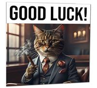 Carte de chance - Boss Cat - Carte de départ d'un collègue