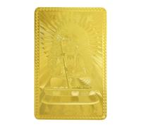 Carte de chance Dieu de la richesse - Breloque de prospérité pour la bonne fortune | Carte d'attraction de richesse | Talisman de bénédiction financière | Aimant d'argent porte-bonheur | Jeton