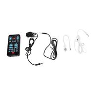 Carte de Changement de Voix, Mini Carte Son Portable ABS avec 8 Effets Sonores Prenant en L'embellissement Multi-Langues pour Ordinateur de Téléphone Portable