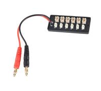 Carte de Charge parallèle Type UMX et Plaque d'équilibre JST PH 2.0 LiPo avec câble 18 AWG et fiche Banane 4 mm Compatible avec Blade 130 X mCP XBL UMX Beast Mig et Carbon Cub