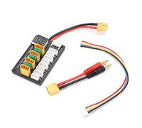 Carte de Charge parallèle XT60, Chargeur de Batterie 3S 4S de qualité Professionnelle avec écran LCD, Surveillance Intelligente de la Tension pour Drones RC, Plastique ABS