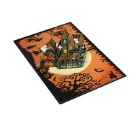 Carte de châteaux d'Halloween complexes pliables pour cadeaux de vœux pour amis et famille de tous âges