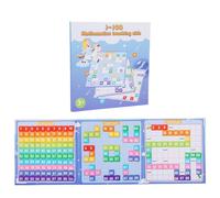 Carte de chiffres magnétiques, comptant à 100 pour la maternelle, livre de puzzle pour cent pour cent portable, activités d'apprentissage préscolaire, outil d'apprentissage interactif et indispensable