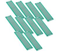 Carte de Circuit Imprimé Double Face Verte 10 Pièces 2x8 Cm