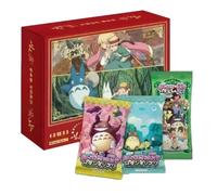 Carte de collection authentique Hayao Miyazaki Anime : Chihiro et le Château Mobile de Chihiro - Boîte mystère - Jouets pour enfants - Cadeau de Noël J-1BOX