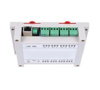 Carte de Commande à Distance TCP/IP, Réinitialisation, Haute fiabilité, Réingénierie, AC 250V, 10a, 8 Canaux, Contrôleur de Relais Ethernet RJ45, avec étui (Blanc)