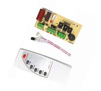 Carte de commande de ventilateur 300 W avec télécommande, circuit imprimé de rechange pour ventilateur sur pied avec 3 modes de vent et minuterie de 7,5 h, compatible avec les interrupteurs à bouton