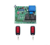 Carte de commande électrique pour portail coulissant avec affichage LED et 2 télécommandes, contrôleur de moteur 220 V pour automatisation avec protection de sécurité et minuteur